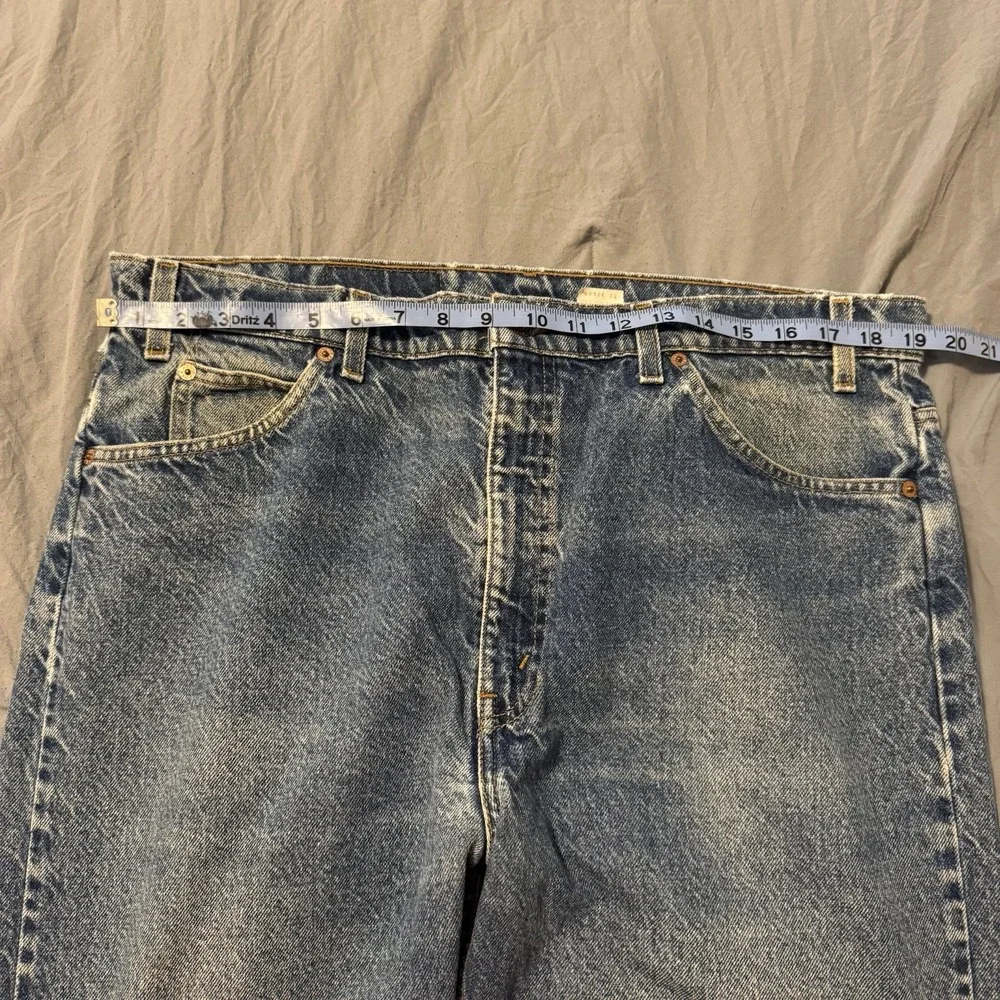 Vintage Levi's 505 Regular Fit Men's Jeans Orange Tab 90s Size 40x32 100% Cotton